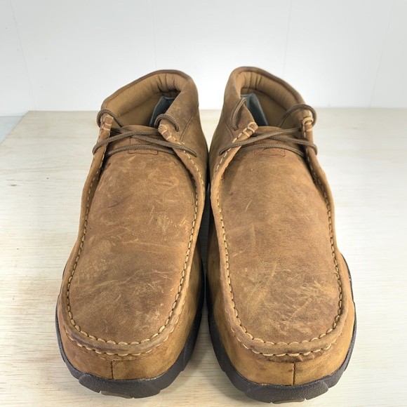 Twisted X Men's Peanut Brown Steel Toe Driving Mocs Shoes MDMSM01 Size 13 - Picture 3 of 10